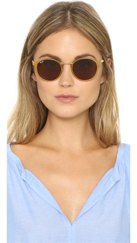 ray ban round sunglasses women